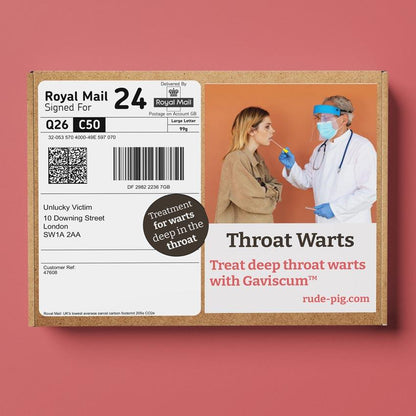 Throat Warts Prank - Rude Pig Store